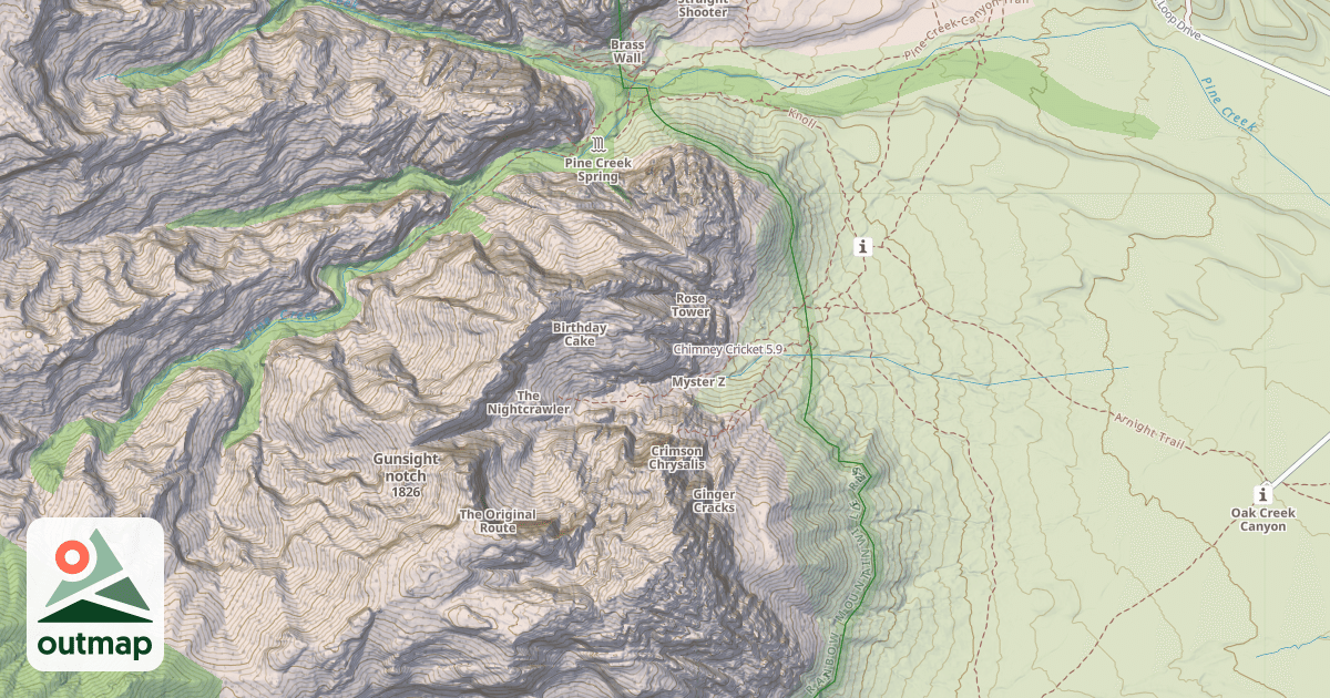 Map of Chimney Cricket