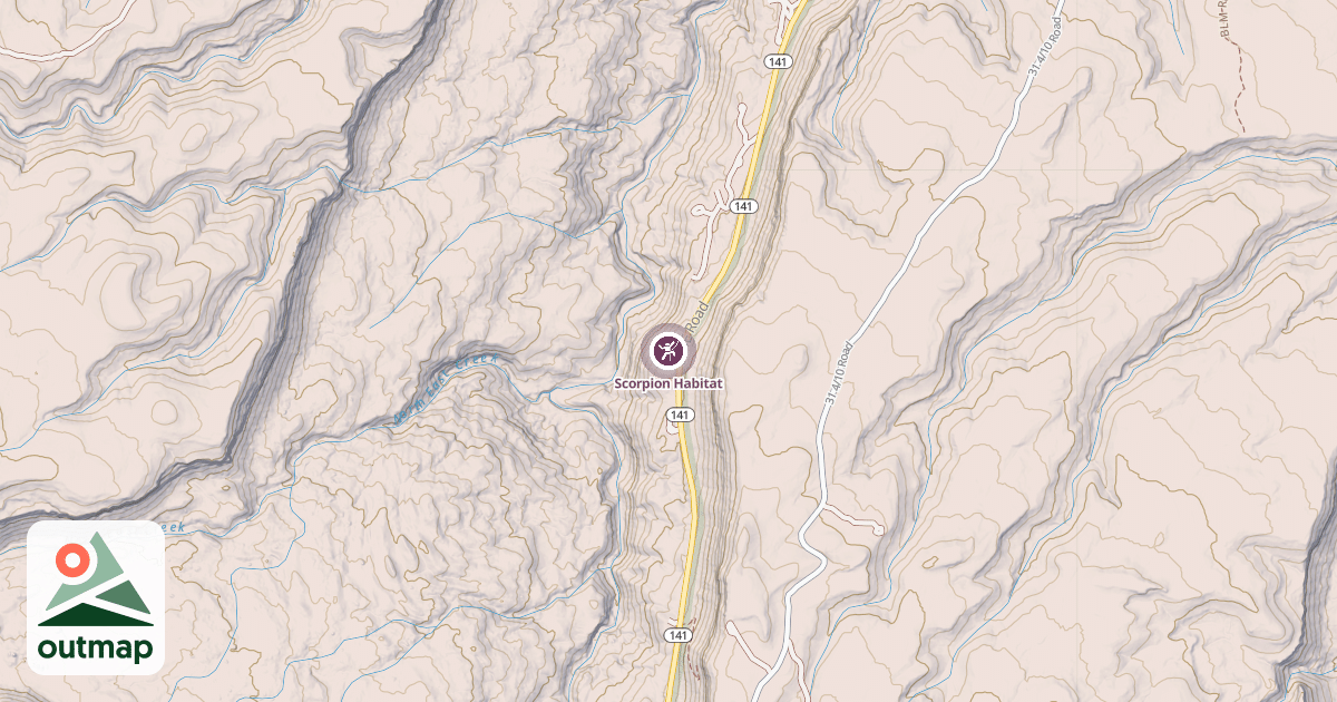 Map of Scorpion Habitat