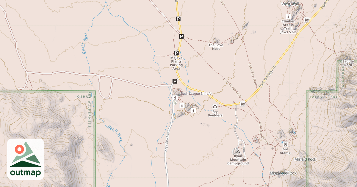 Map of Bush League