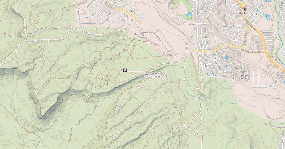Map preview of I'm hungry and I have to poop!