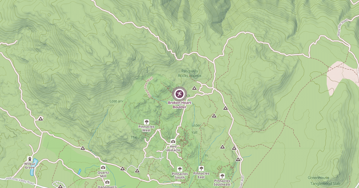 Map preview of Broken Heart Boulder