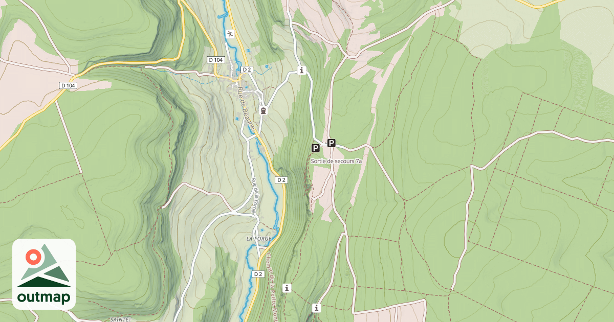 Map of Sortie de secours
