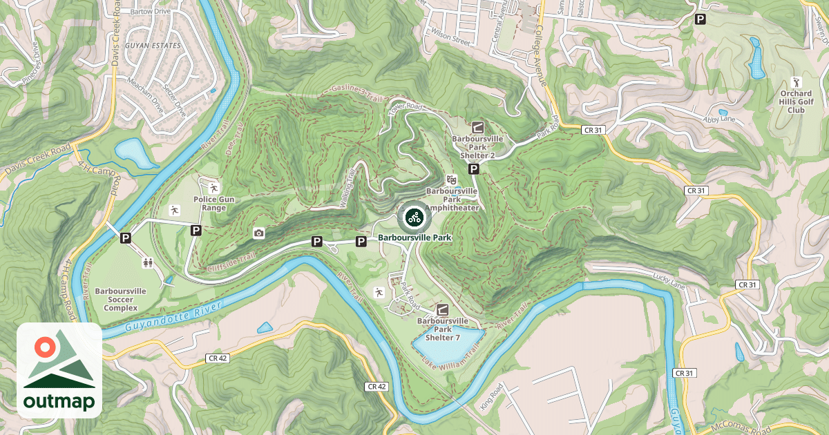 Map of Barboursville Park