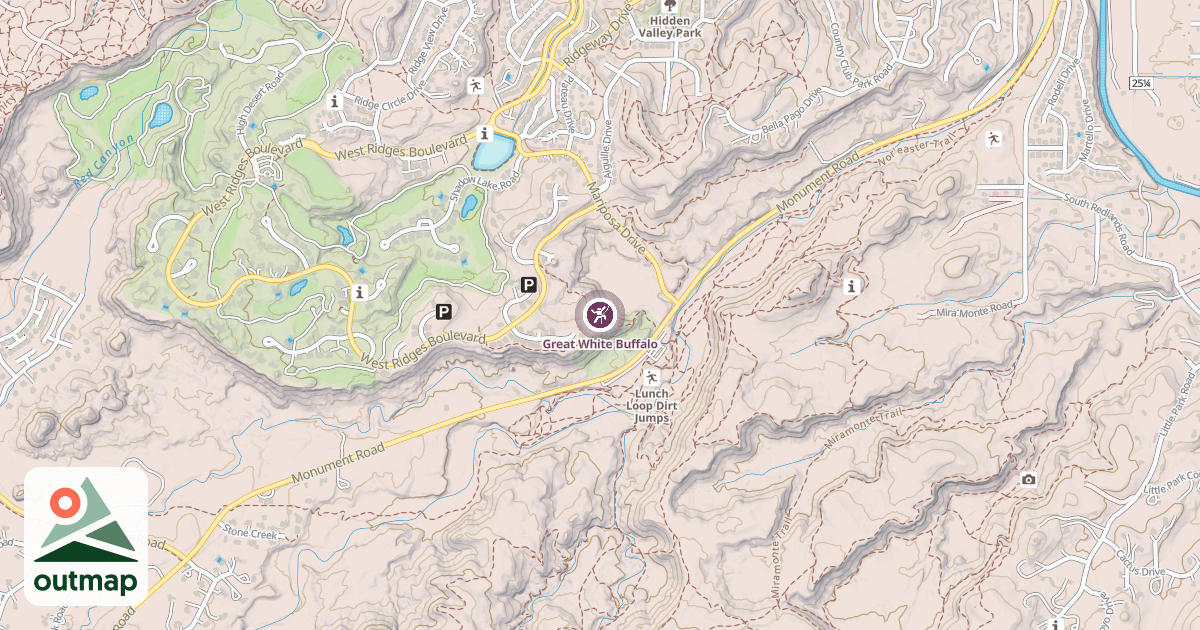 Map of Great White Buffalo
