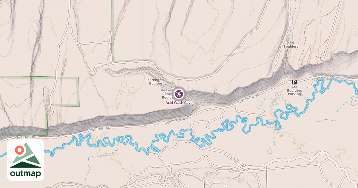 Map of Acid Wash Cave