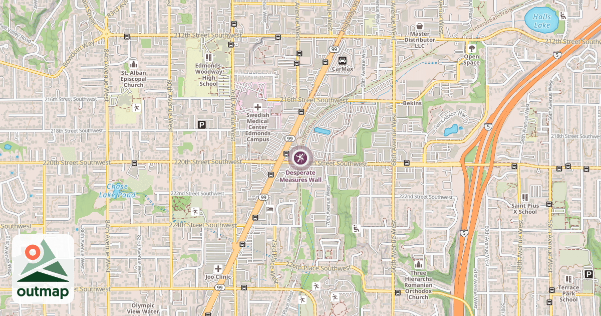 Map of Desperate Measures Wall
