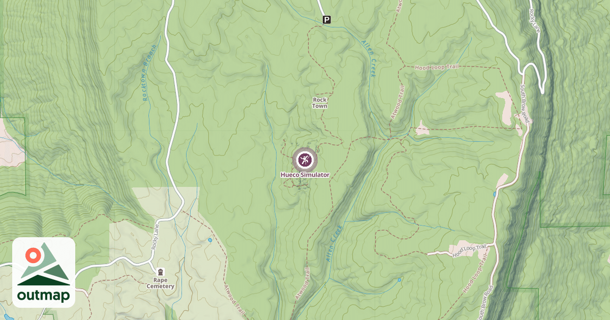 Map of Hueco Simulator