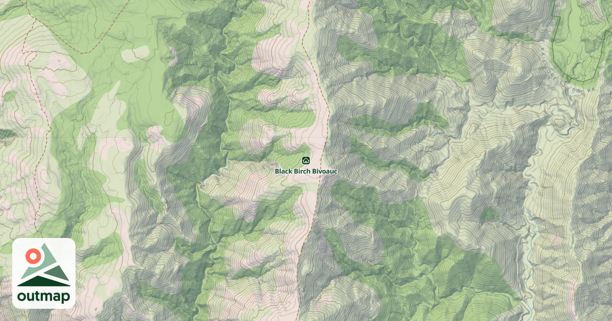 Map of Black Birch Bivoauc