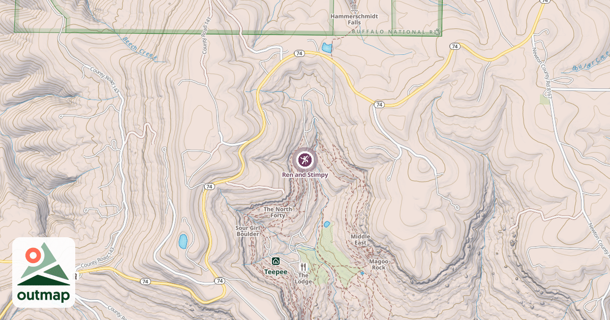 Map of Ren and Stimpy
