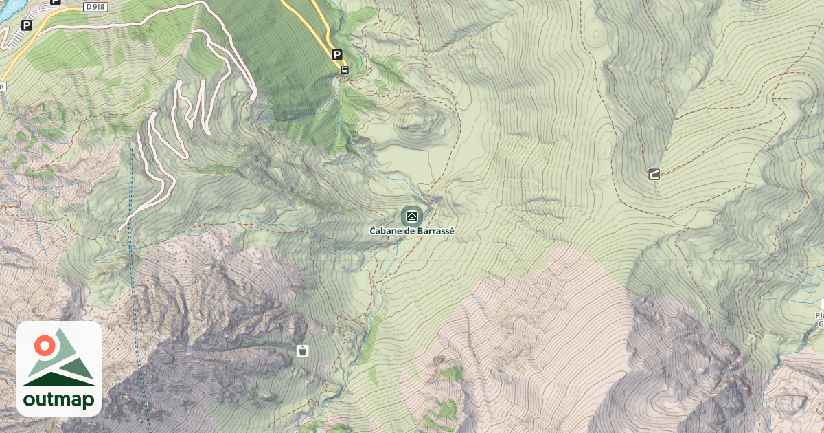 Map of Cabane de Barrassé