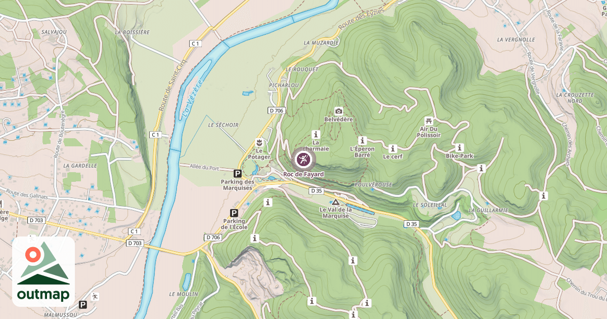 Map of Roc de Fayard