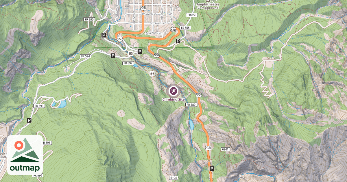 Map of Climbing Site