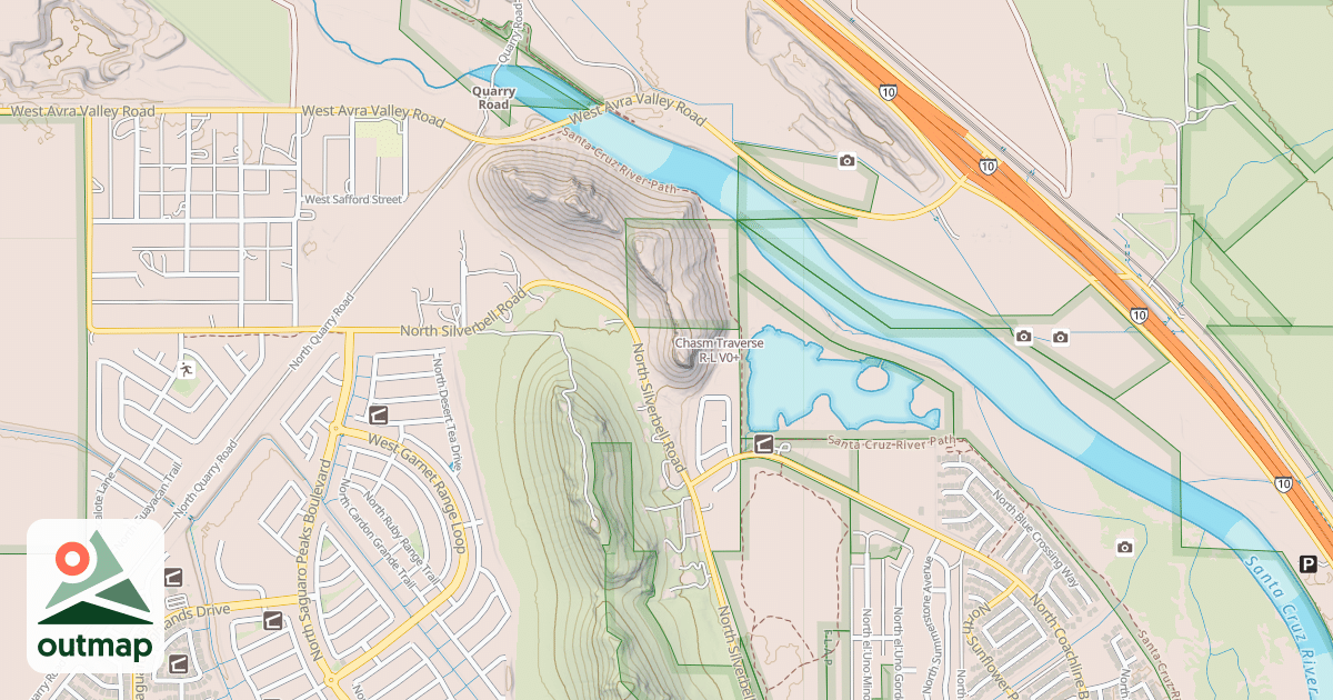 Map of Chasm Traverse R-L