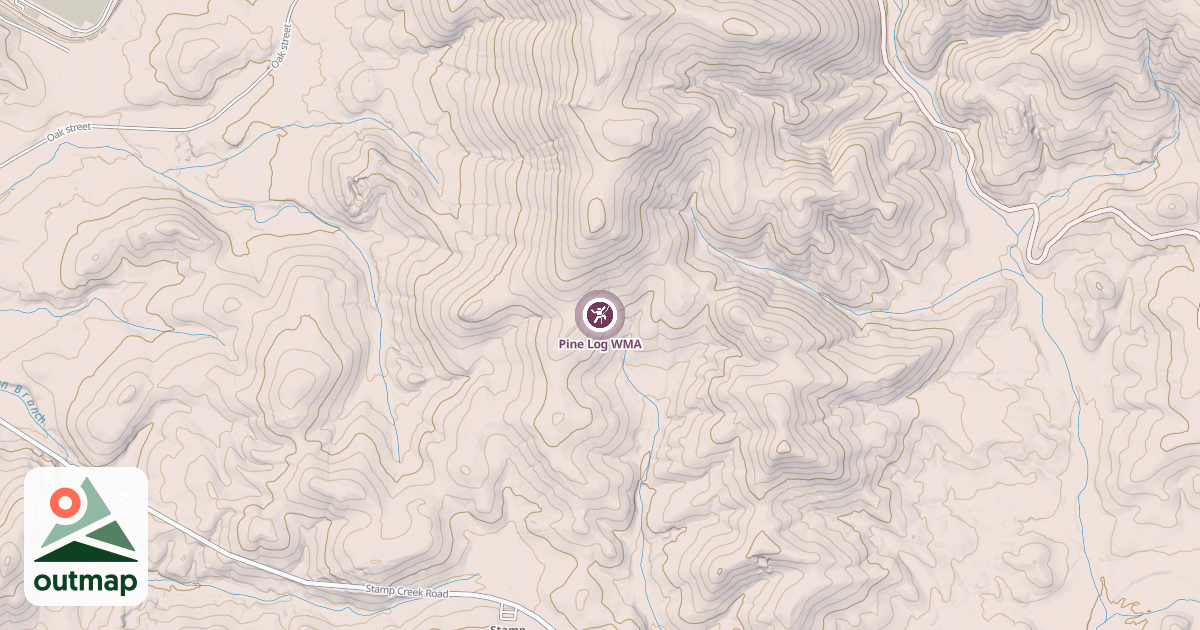 Map of Pine Log WMA