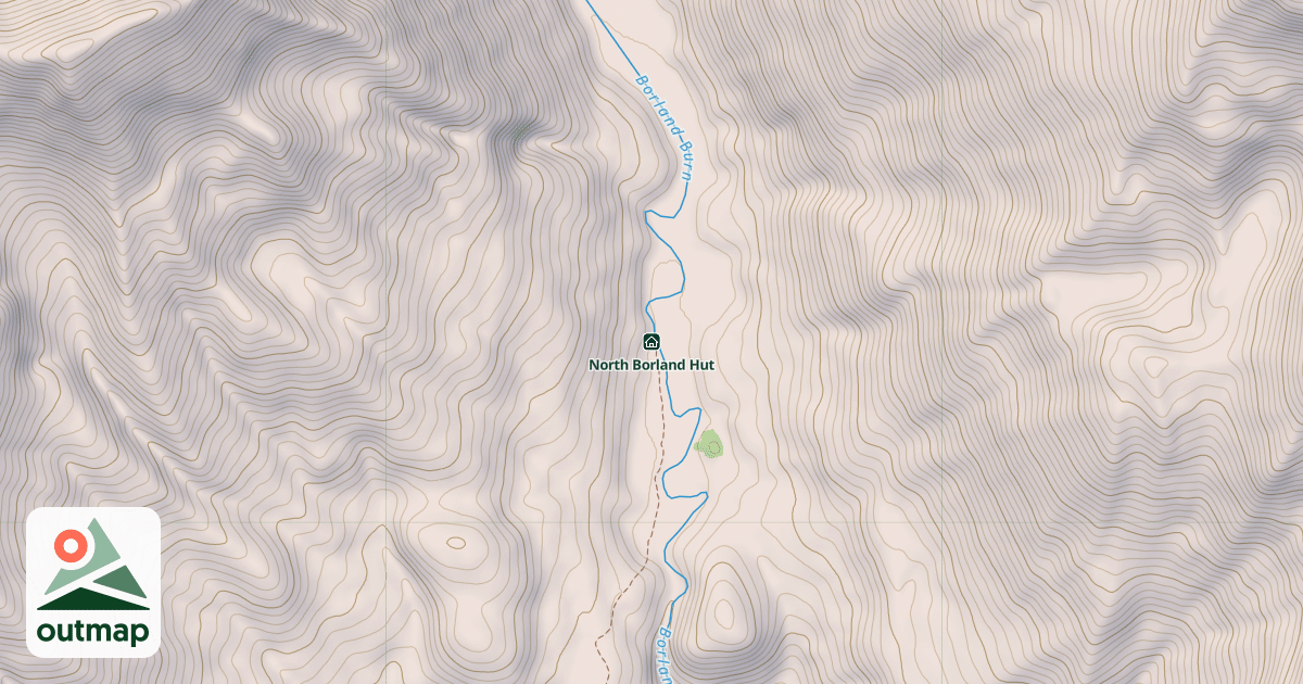 Map of North Borland Hut