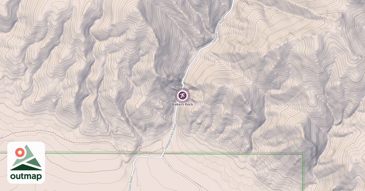 Map of Bakers Rock
