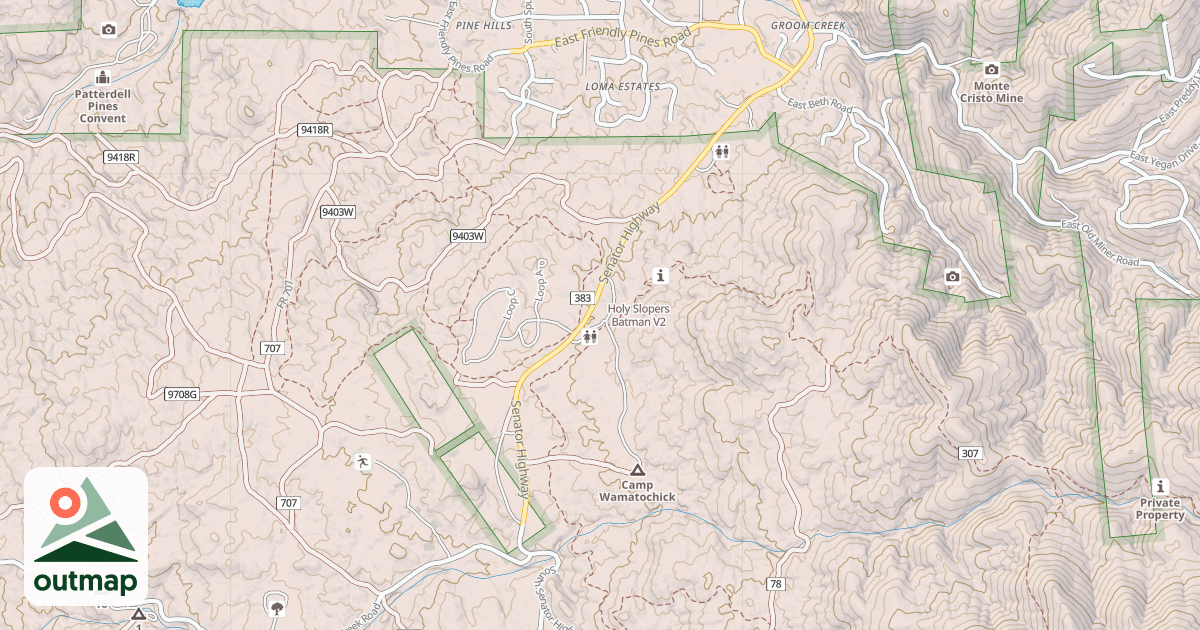 Map of Holy Slopers Batman