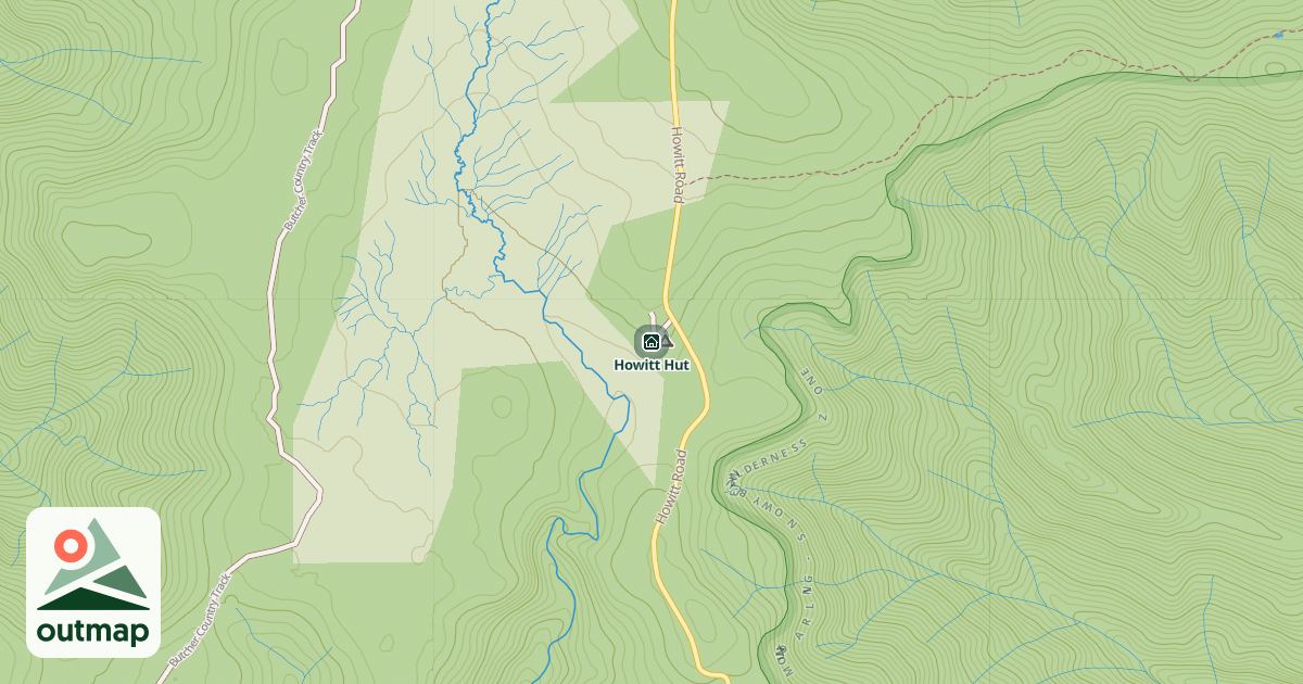 Map of Howitt Hut