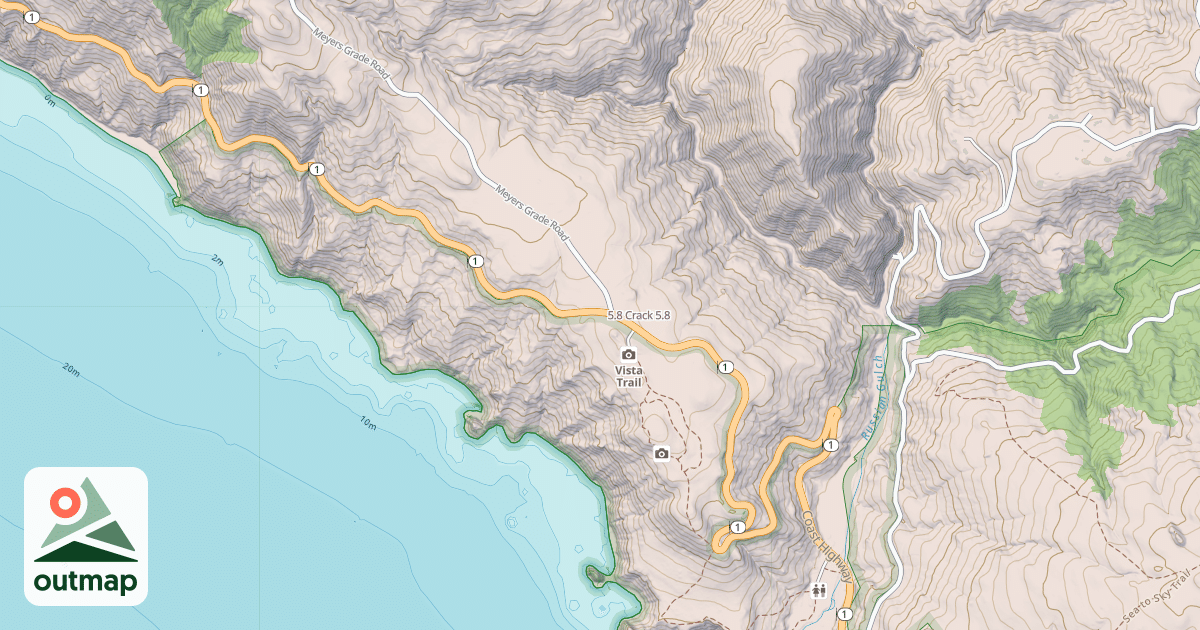 Map of 5.8 Crack