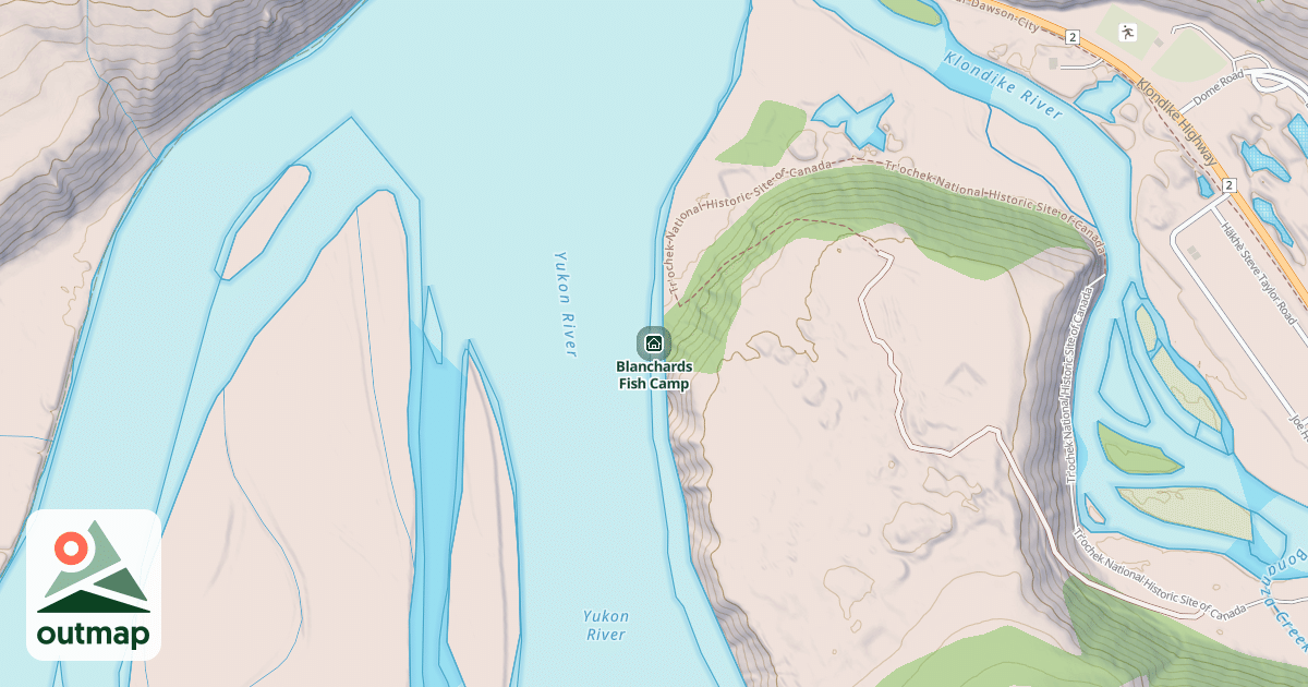 Map of Blanchards  Fish Camp