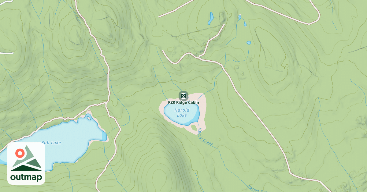 Map of RZR Ridge Cabin