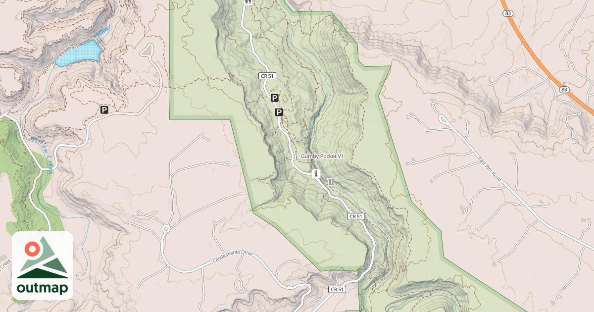 Map of Gumby Pocket