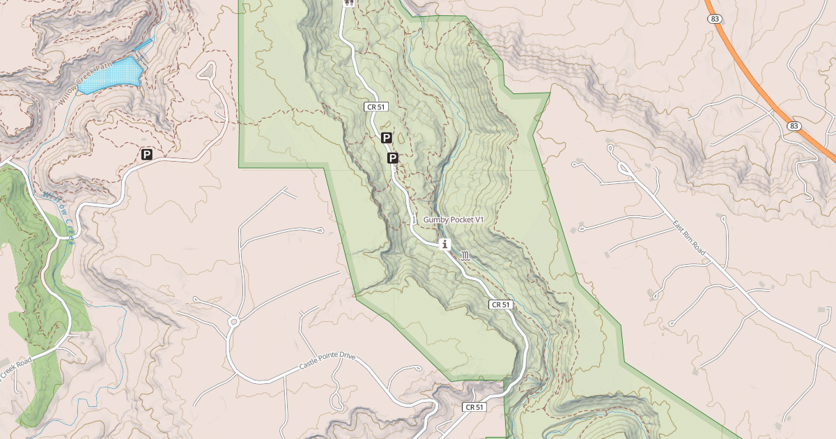 Map preview of Gumby Pocket