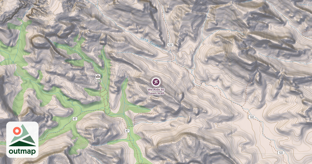 Map of We Ride At Dawn Wall