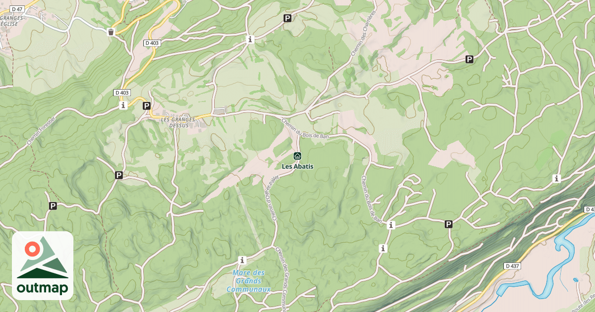 Map of Les Abatis