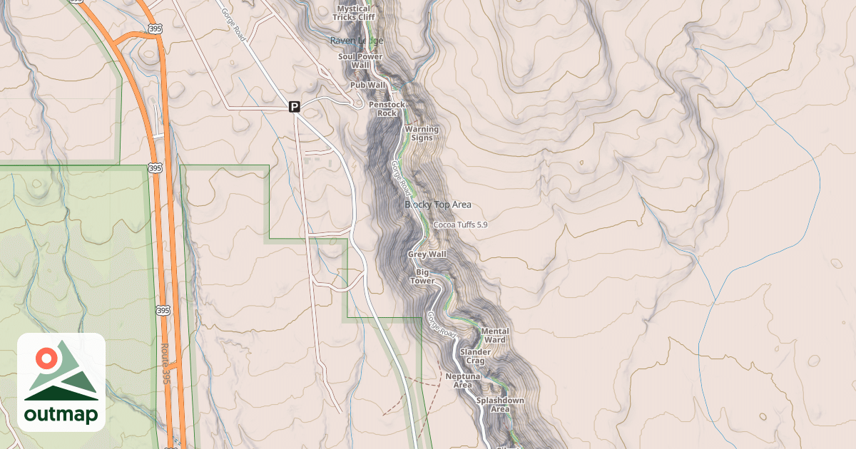 Map of Cocoa Tuffs