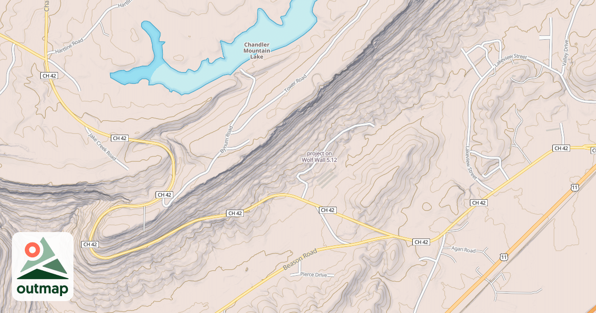 Map of project on Wolf Wall