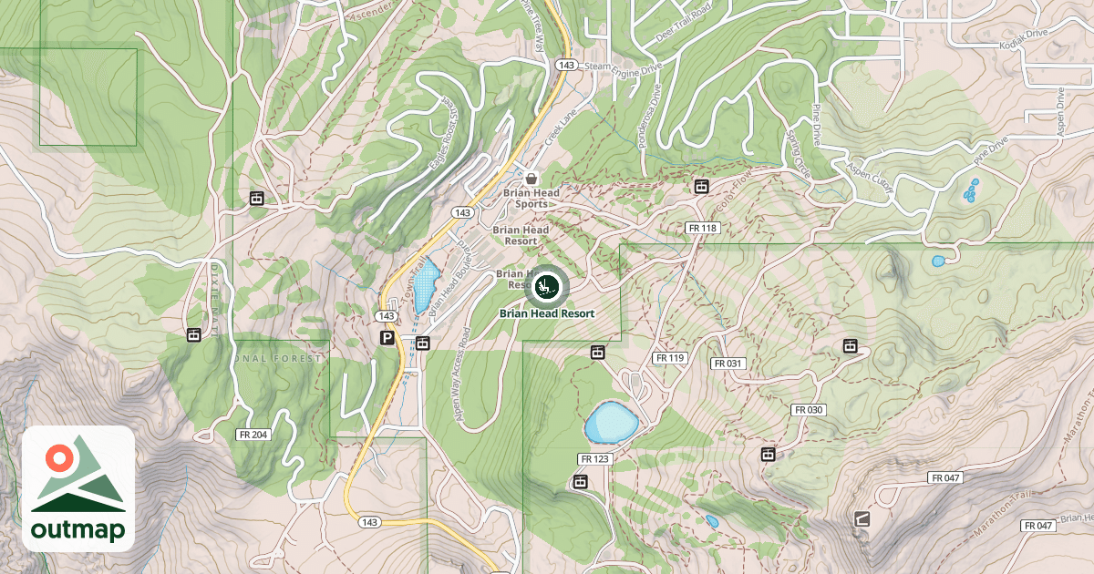 Map of Brian Head Resort