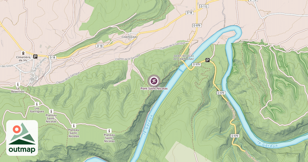 Map of Pont Saint-Nicolas