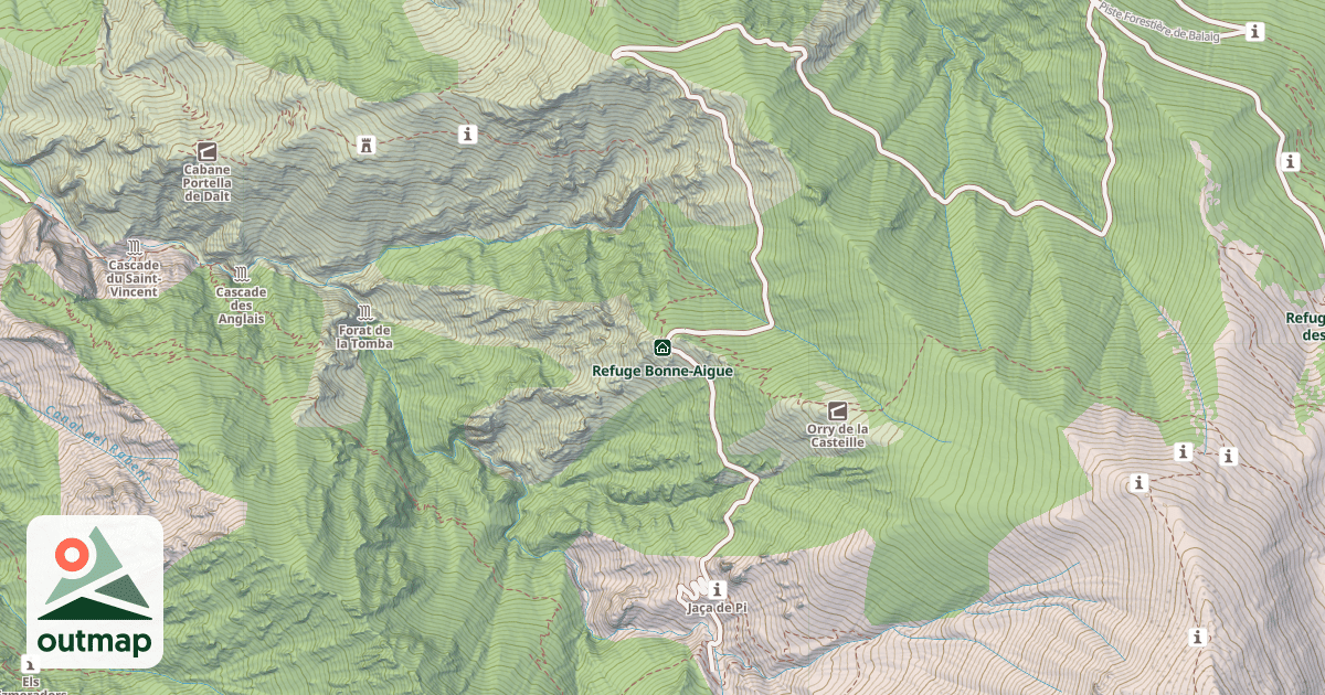 Map of Refuge Bonne-Aigue