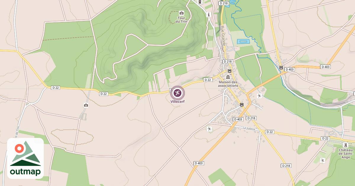 Map of Villecerf