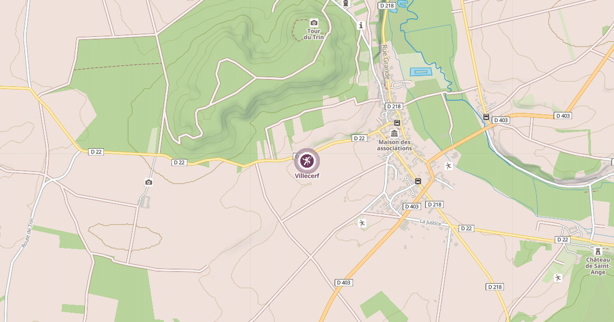 Map preview of Villecerf
