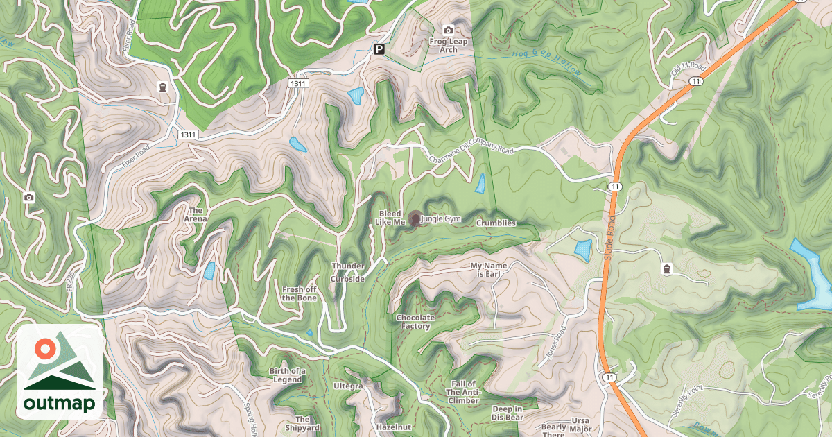 Map of Jungle Gym