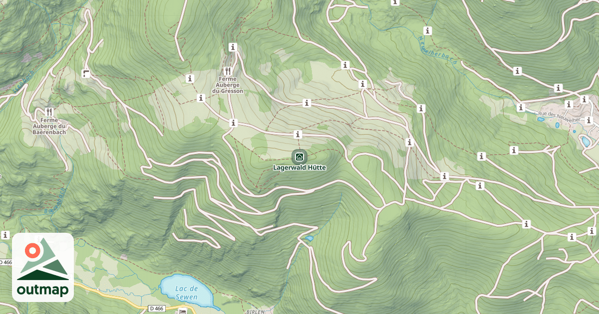 Map of Lagerwald Hütte