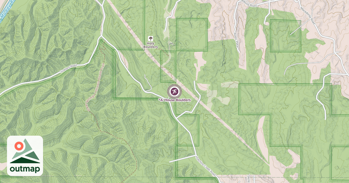 Map of *A: House Boulders