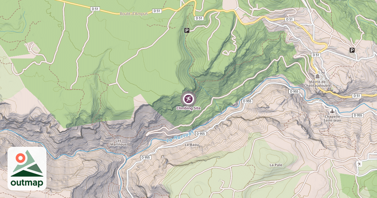 Map of Climbing Site