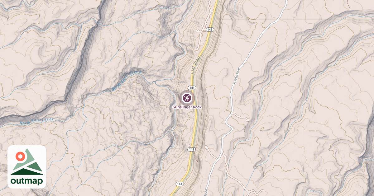 Map of Gunslinger Rock