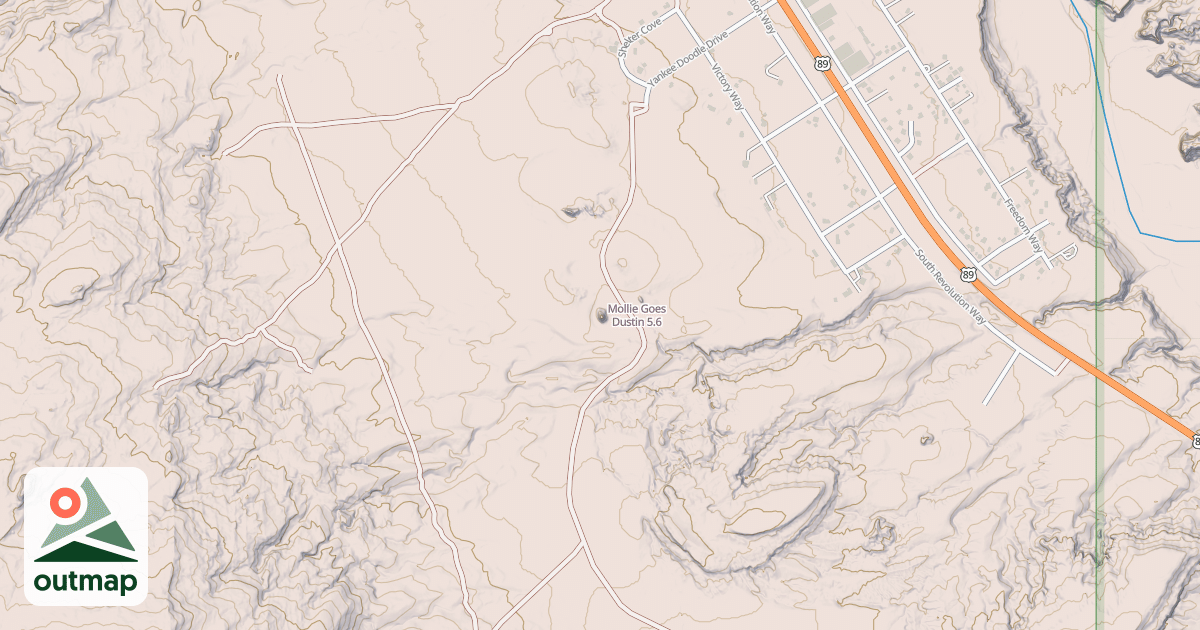 Map of Mollie Goes Dustin