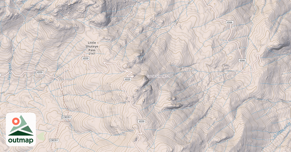 Map of Leenie Greenie