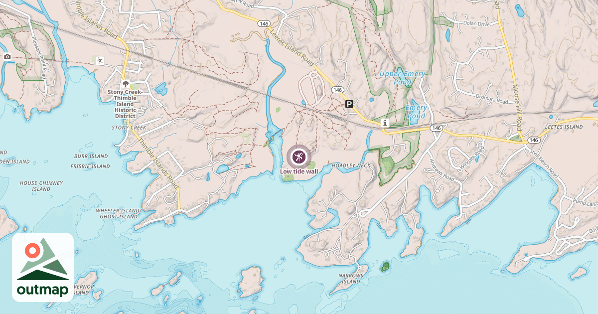 Map of Low tide wall