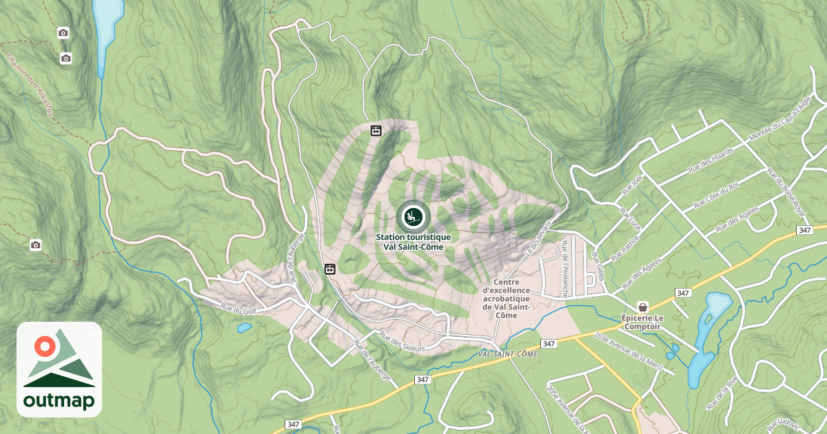 Map of Station touristique Val Saint-Côme