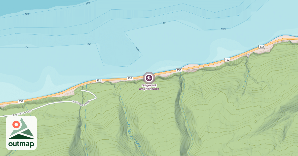 Map of Diagovent amphitheatre