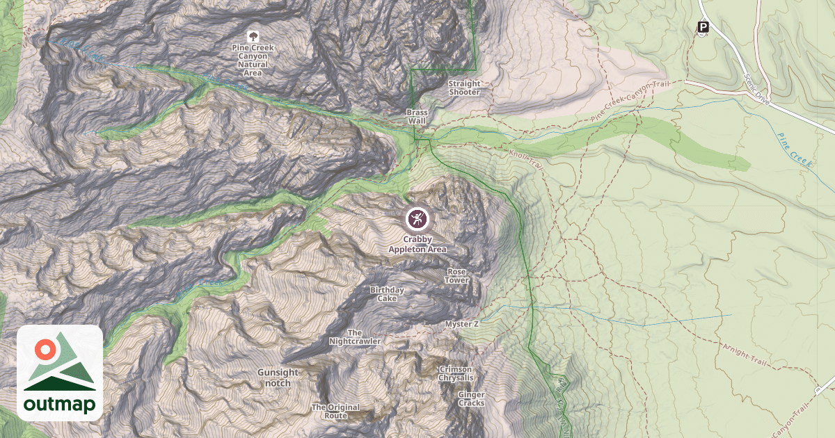 Map of Crabby Appleton Area