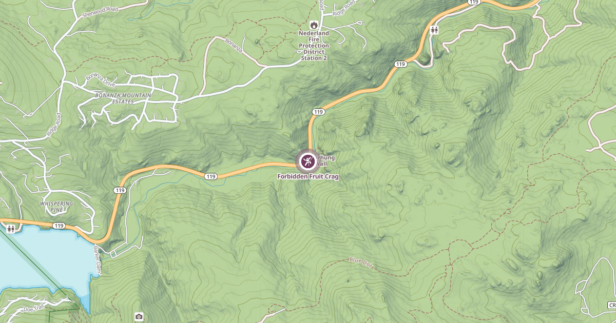 Map preview of Forbidden Fruit Crag
