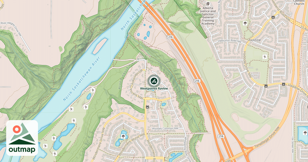 Map of Westpointe Ravine
