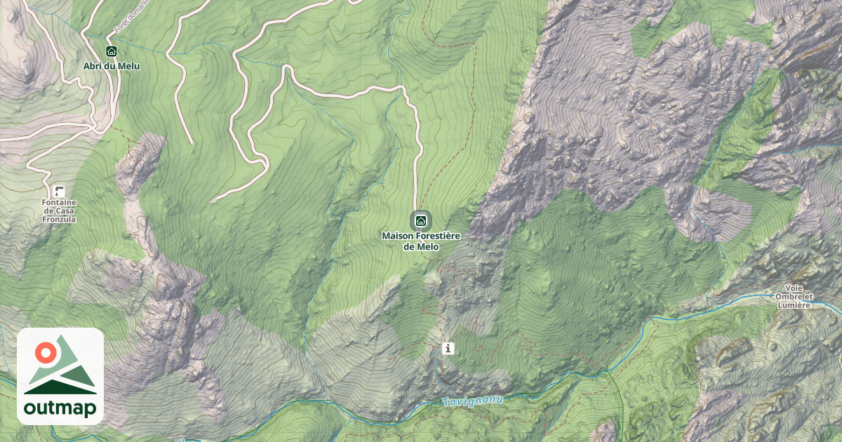 Map of Maison Forestière de Melo